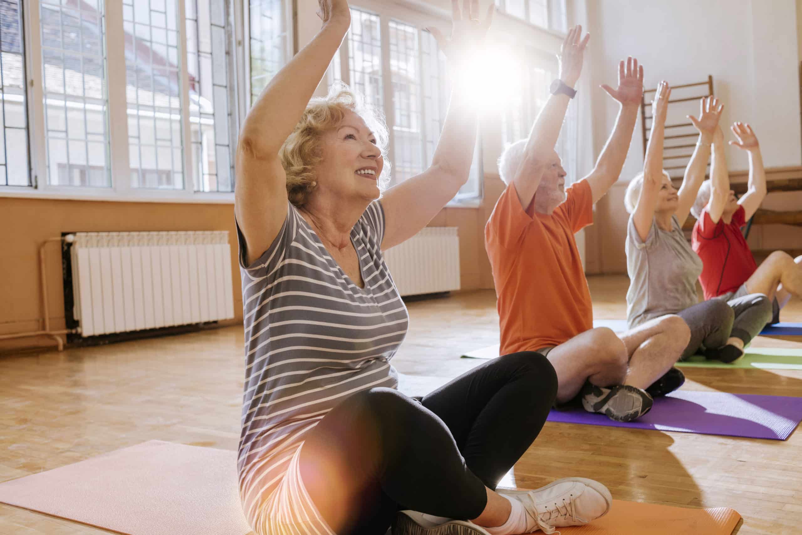 active seniors enjoying retirement